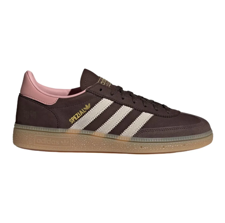 adidas Low-Top Sneakers – Chocolate Brown, Cream & Pink