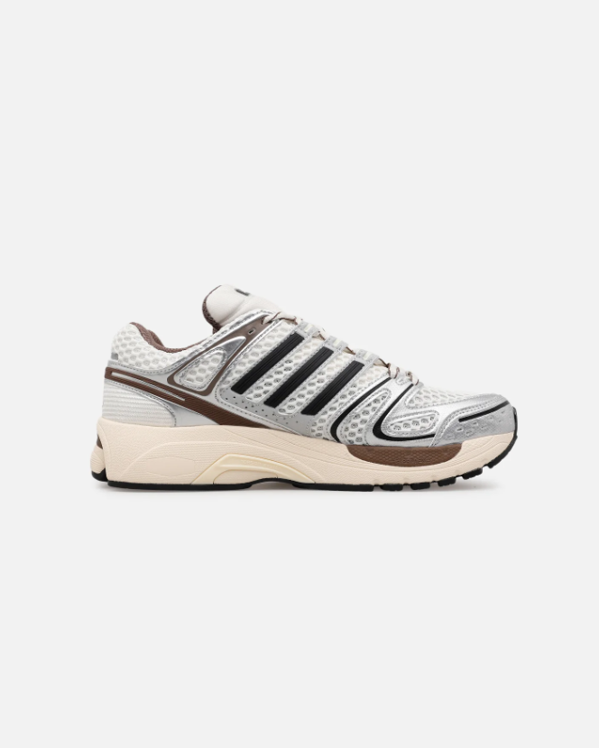 adidas Low-Top Sneakers – Silver, Cream & Brown