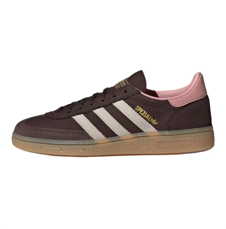 adidas Low-Top Sneakers – Chocolate Brown, Cream & Pink