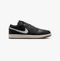 Jordan Low-Top Sneakers – Black & White Quilted Detail