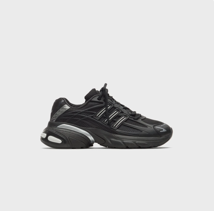 adidas Sneakers – Black & Silver Layered Detail