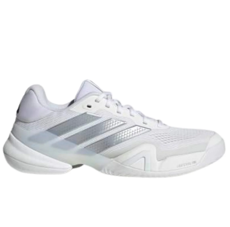 adidas Low-Top Sneakers – White & Silver Mesh