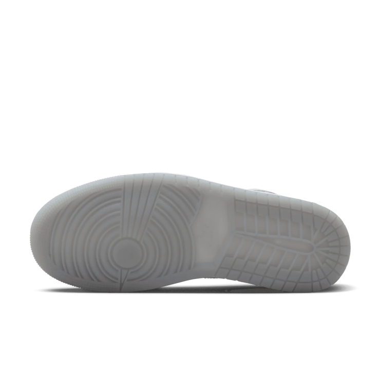 Jordan High-Top Sneakers – White & Metallic Silver