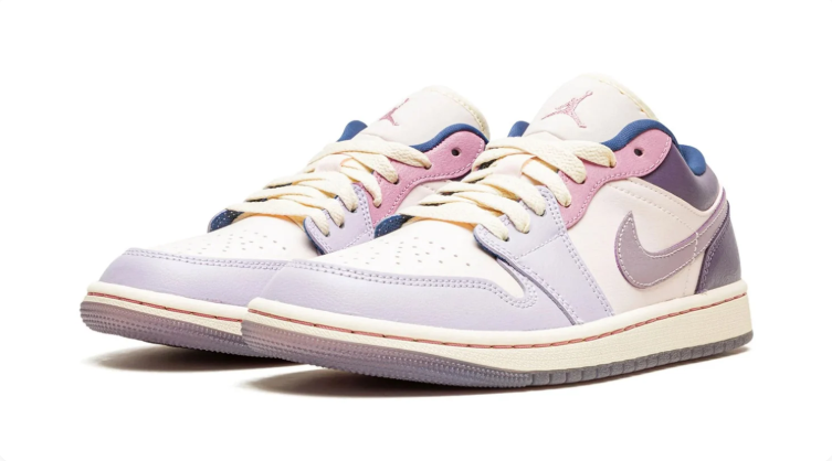Jordan Low-Top Sneakers – Lavender, Pink & Cream