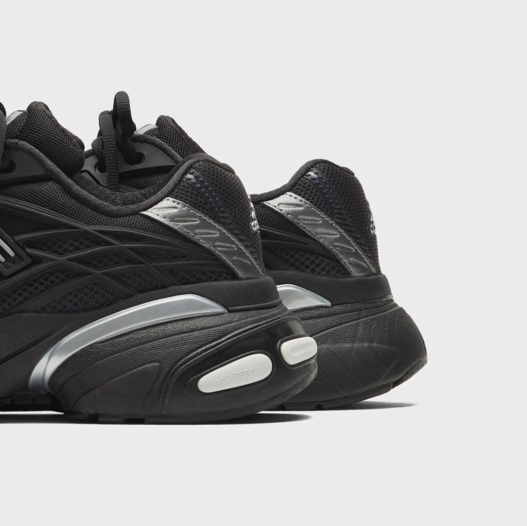 adidas Sneakers – Black & Silver Layered Detail