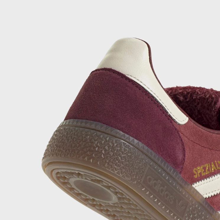 adidas Low-Top Sneakers – Burgundy & Cream Fold-Over Tongue