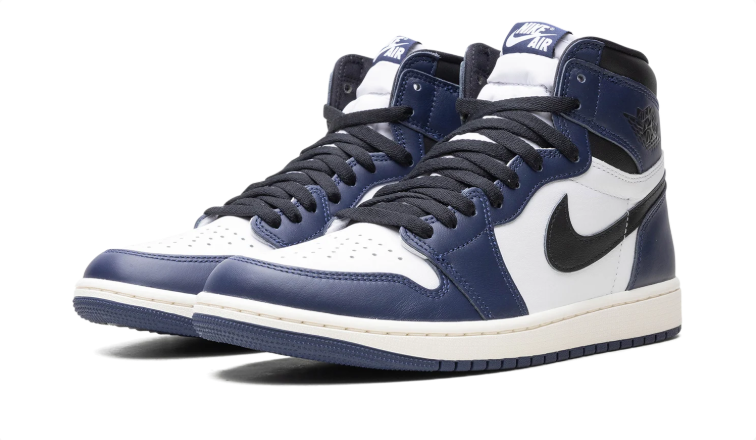 Jordan High-Top Sneakers – Navy, White & Black