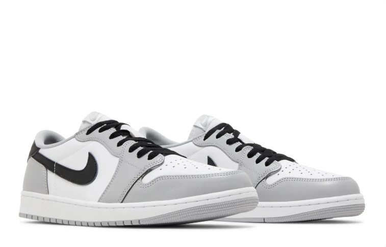 Jordan Low-Top Sneakers – Light Grey, White & Black