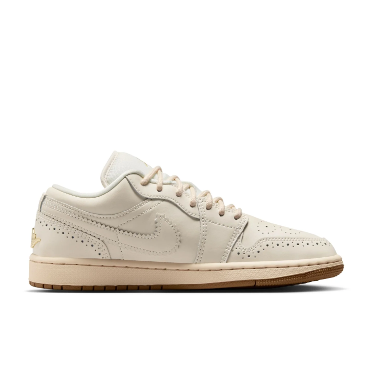 Jordan Low-Top Sneakers – Cream & Gum with Tassel Detail