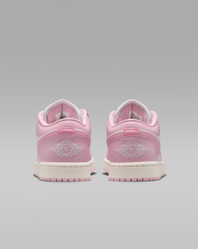 Jordan Low-Top Sneakers – Pink & White with Cream Midsole