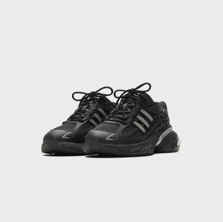 adidas Sneakers – Black & Silver Layered Detail