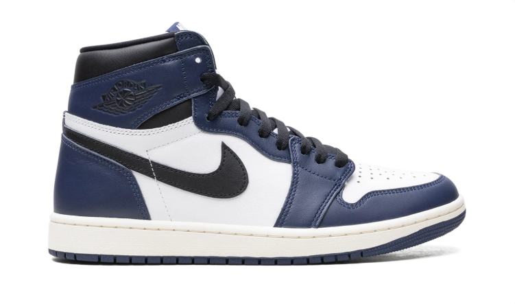 Jordan High-Top Sneakers – Navy, White & Black