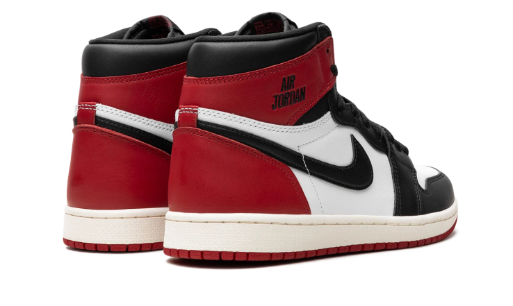 Jordan High-Top Sneakers – Black, White & Red