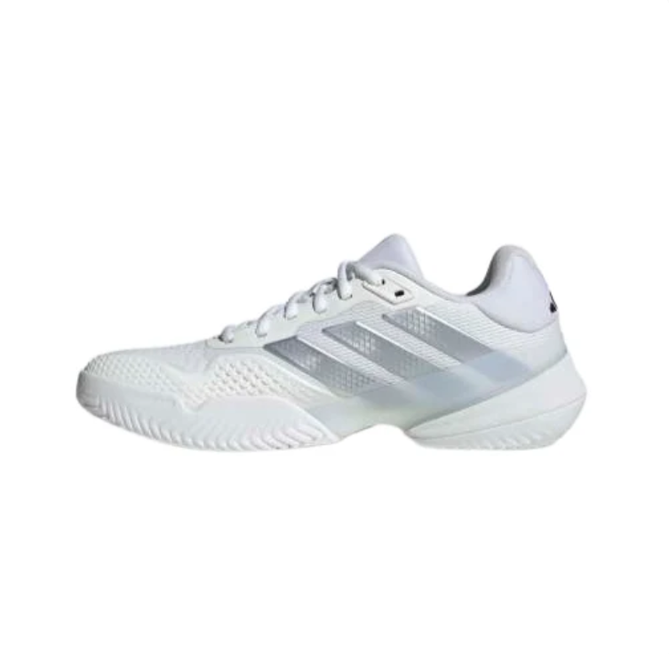 adidas Low-Top Sneakers – White & Silver Mesh
