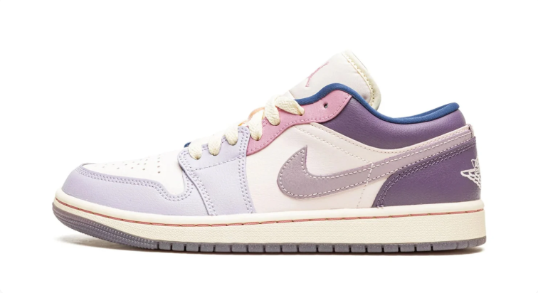 Jordan Low-Top Sneakers – Lavender, Pink & Cream