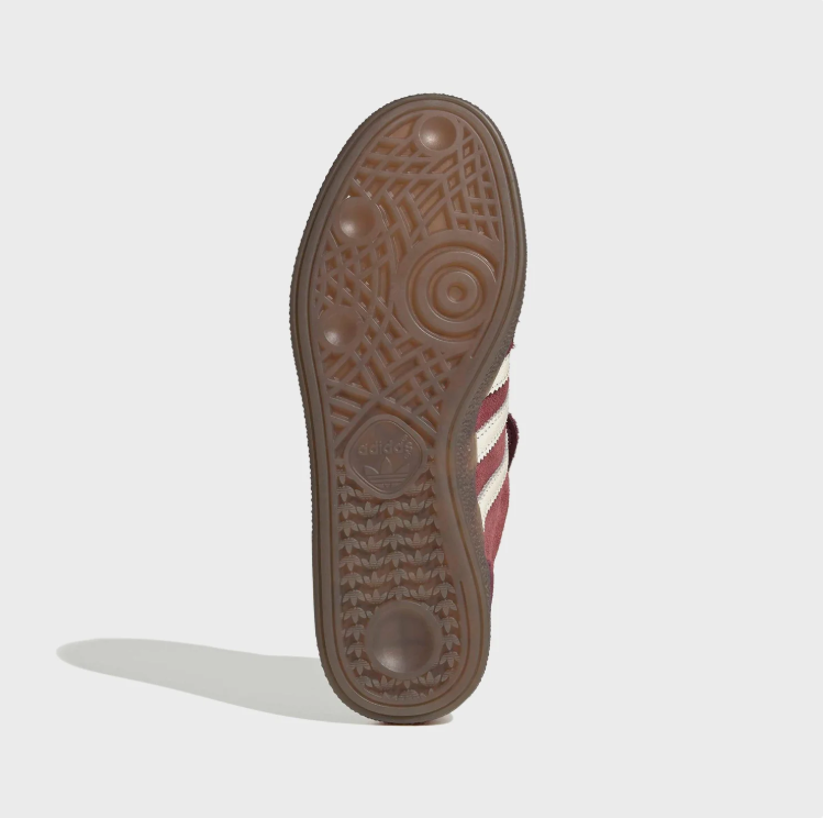 adidas Low-Top Sneakers – Burgundy & Cream Fold-Over Tongue