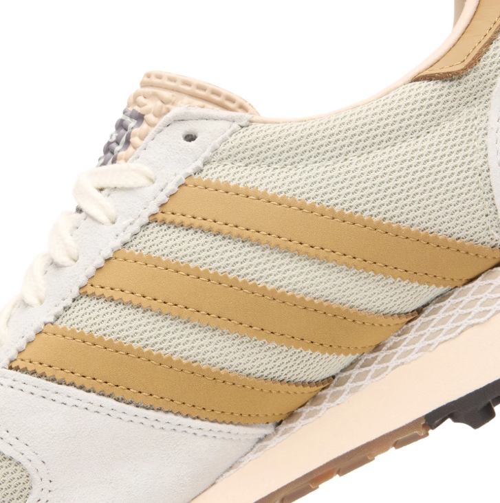 adidas Retro Sneakers – Light Grey, Ochre & Cream