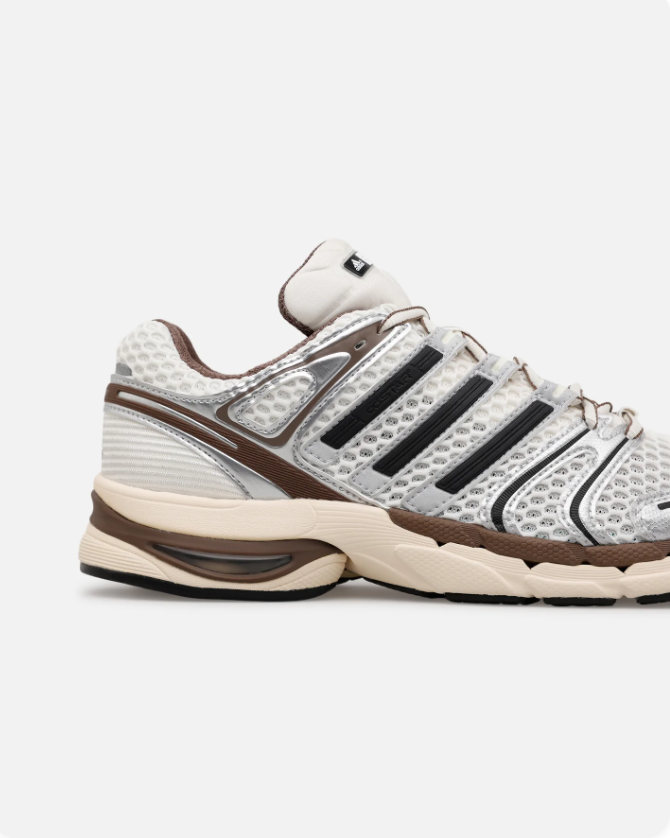 adidas Low-Top Sneakers – Silver, Cream & Brown