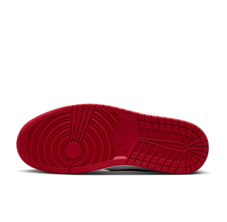 Jordan Low-Top Sneakers – Red, White & Gold Accents
