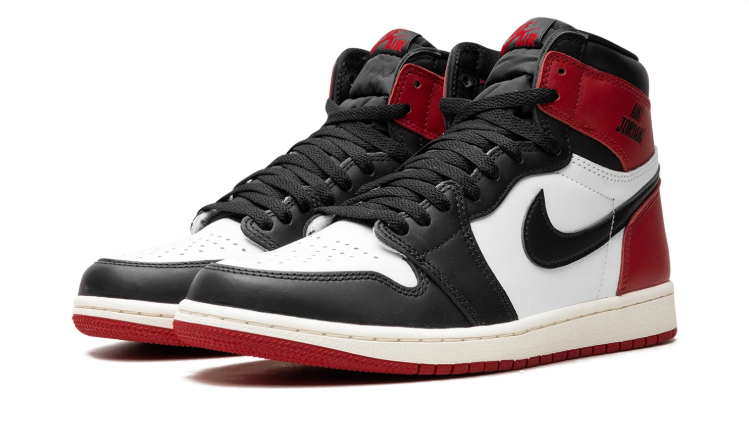 Jordan High-Top Sneakers – Black, White & Red