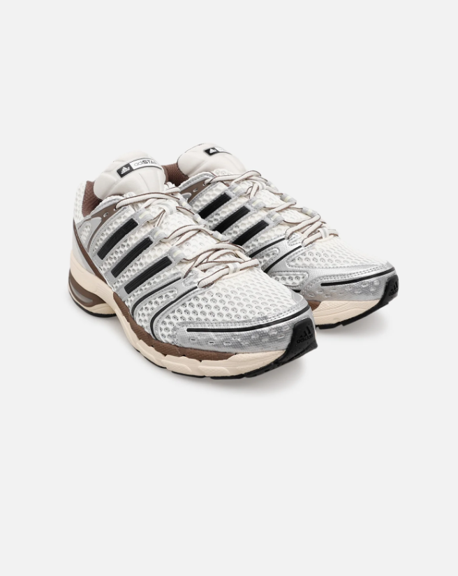 adidas Low-Top Sneakers – Silver, Cream & Brown