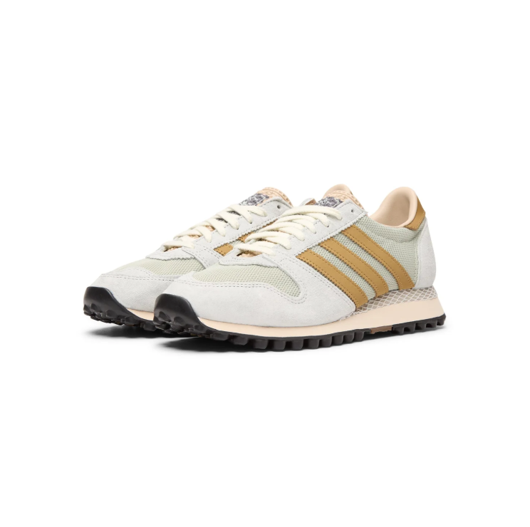 adidas Retro Sneakers – Light Grey, Ochre & Cream