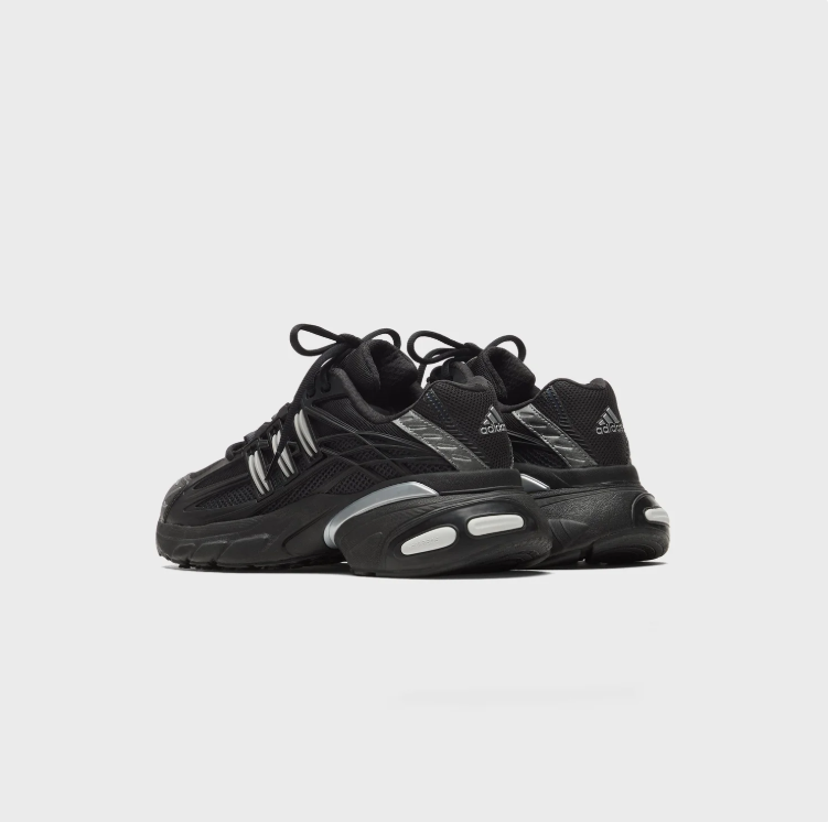 adidas Sneakers – Black & Silver Layered Detail