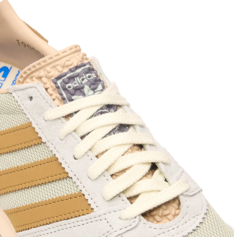 adidas Retro Sneakers – Light Grey, Ochre & Cream